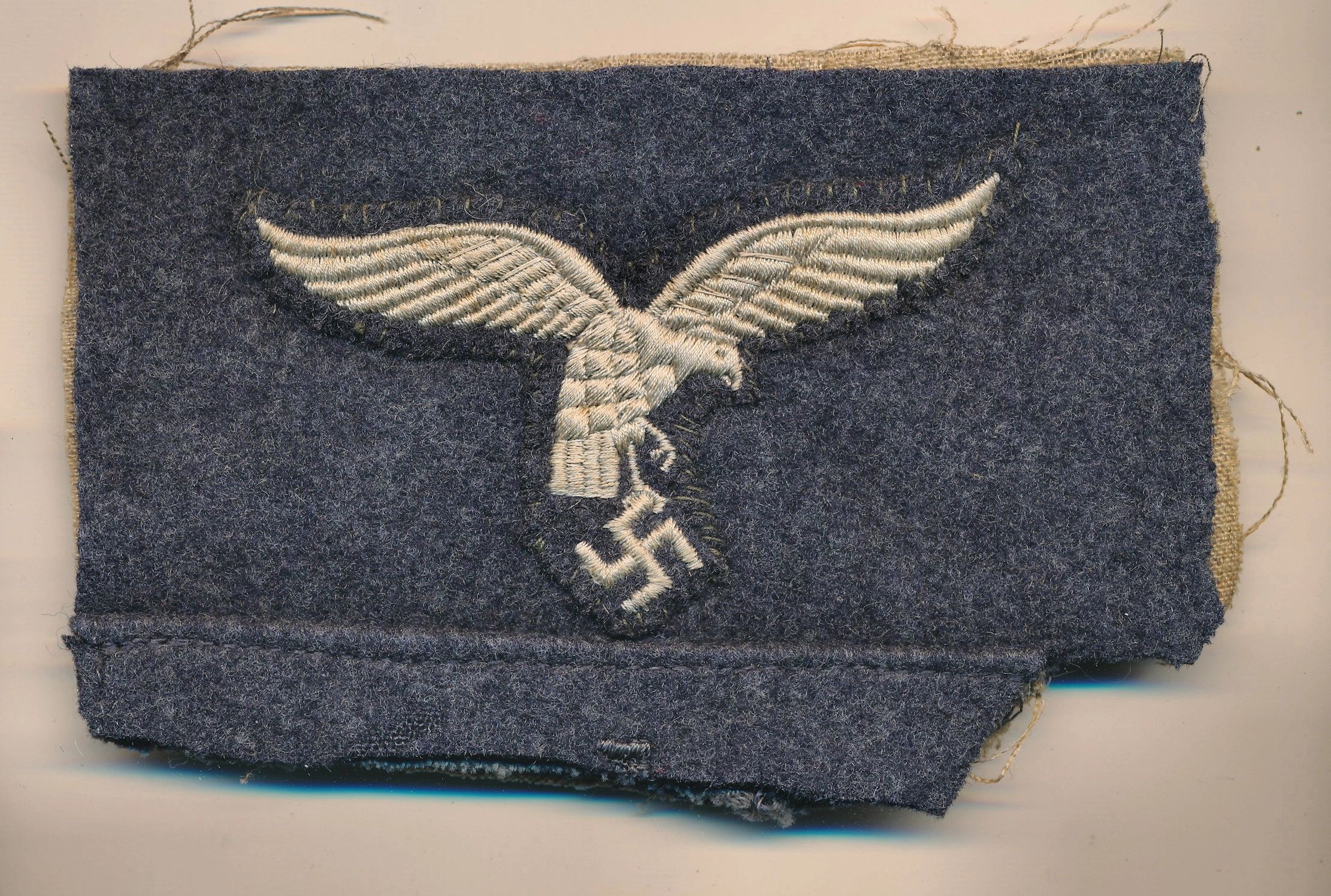 Cut Off Luftwaffe EM/NCO Droop Tail Breast Eagle