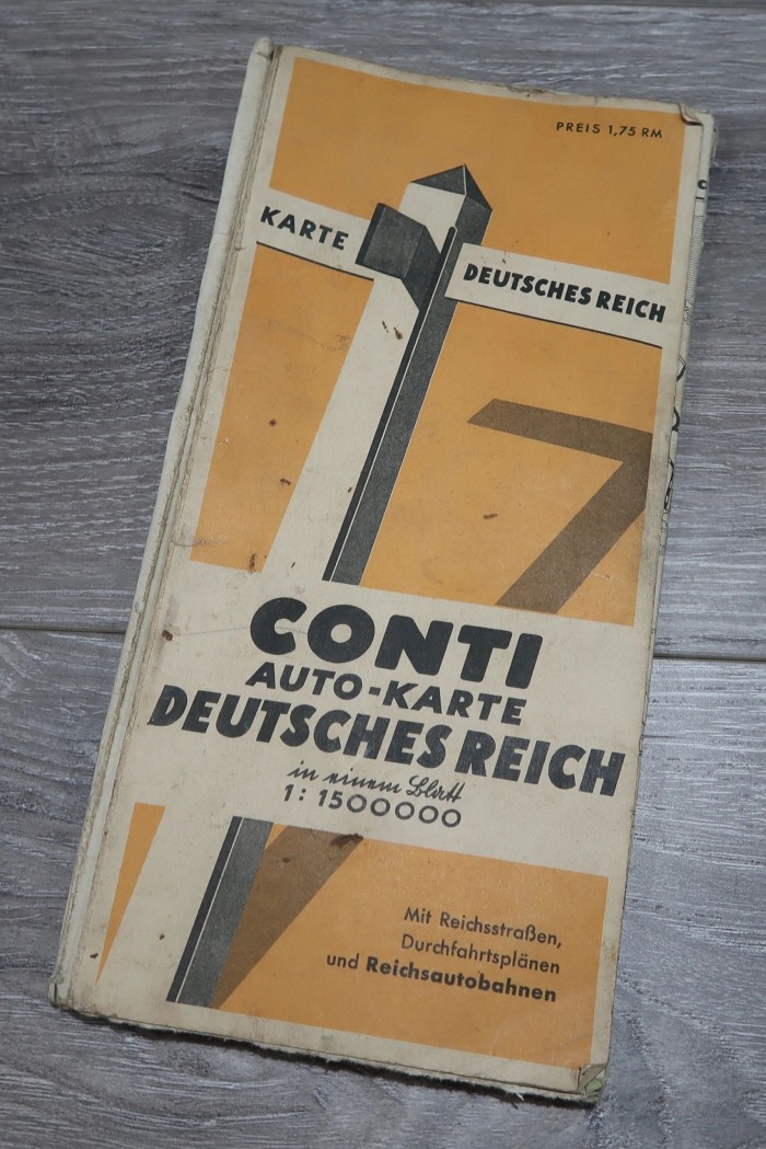 Deutsches Reich Road Map Pamphlet