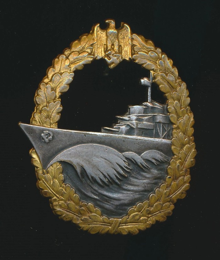 Early Kriegsmarine Destroyer Badge by Schwerin