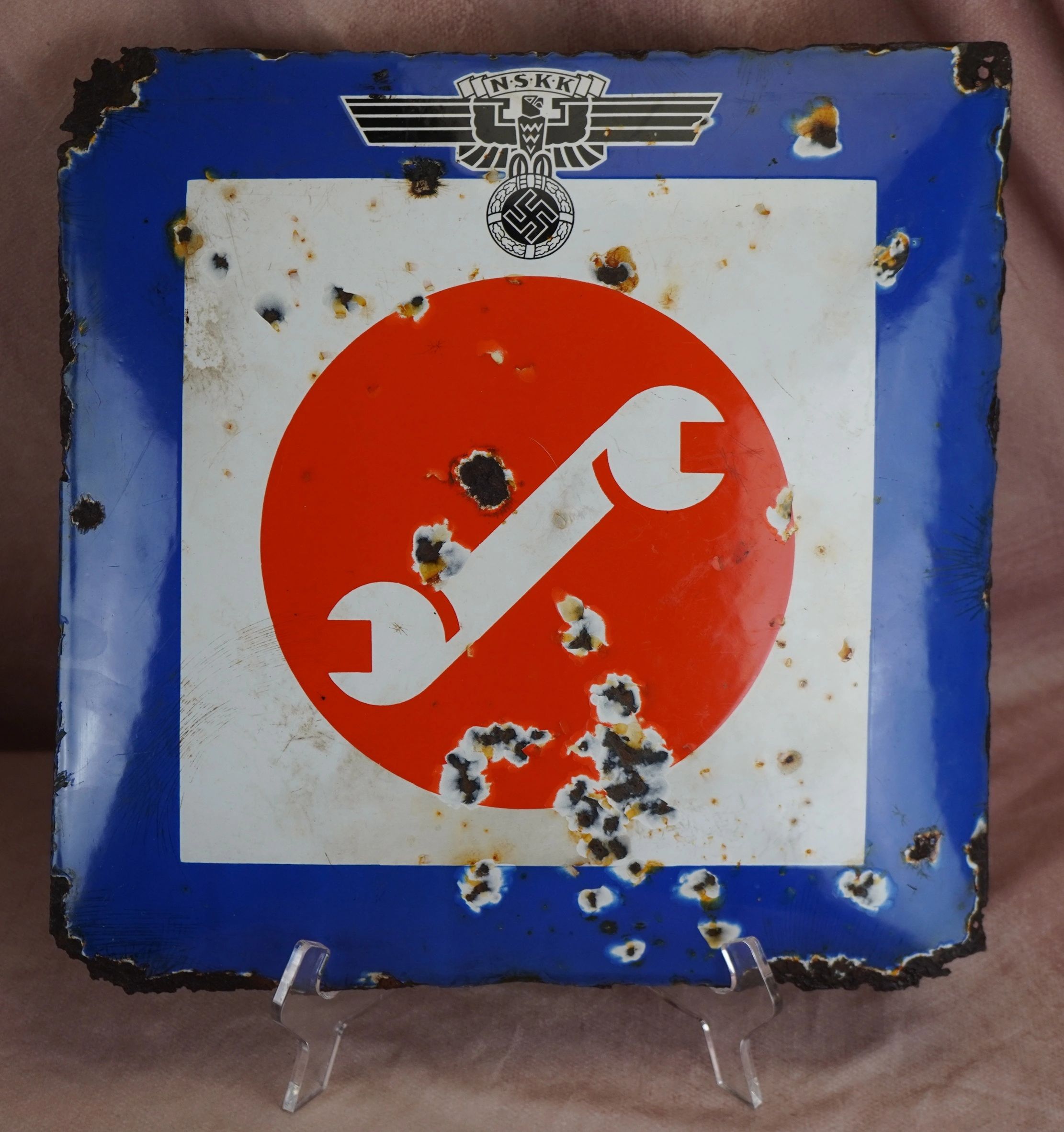 Enamel NSKK Maintenance Sign