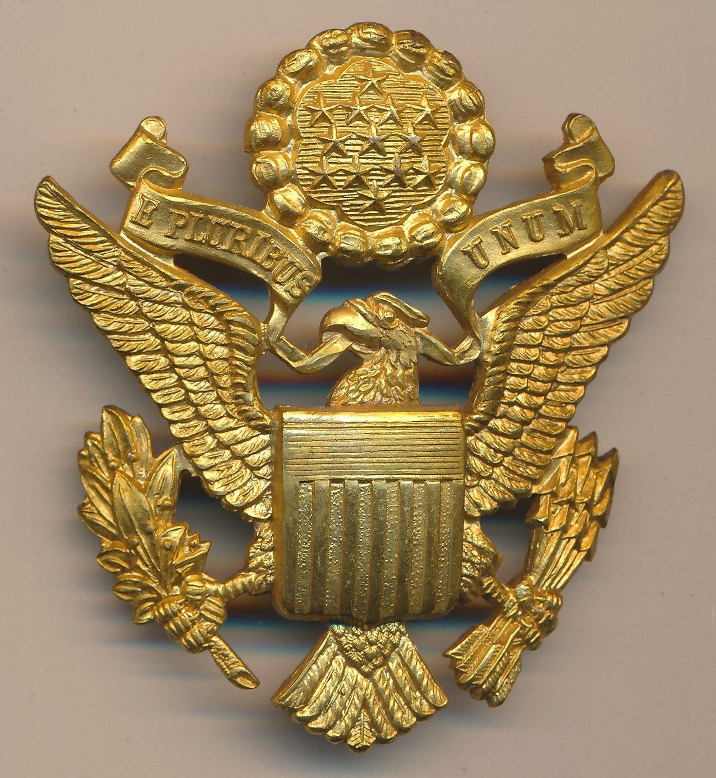 England Made US Army Officer Cap Eagle by Luxenberg