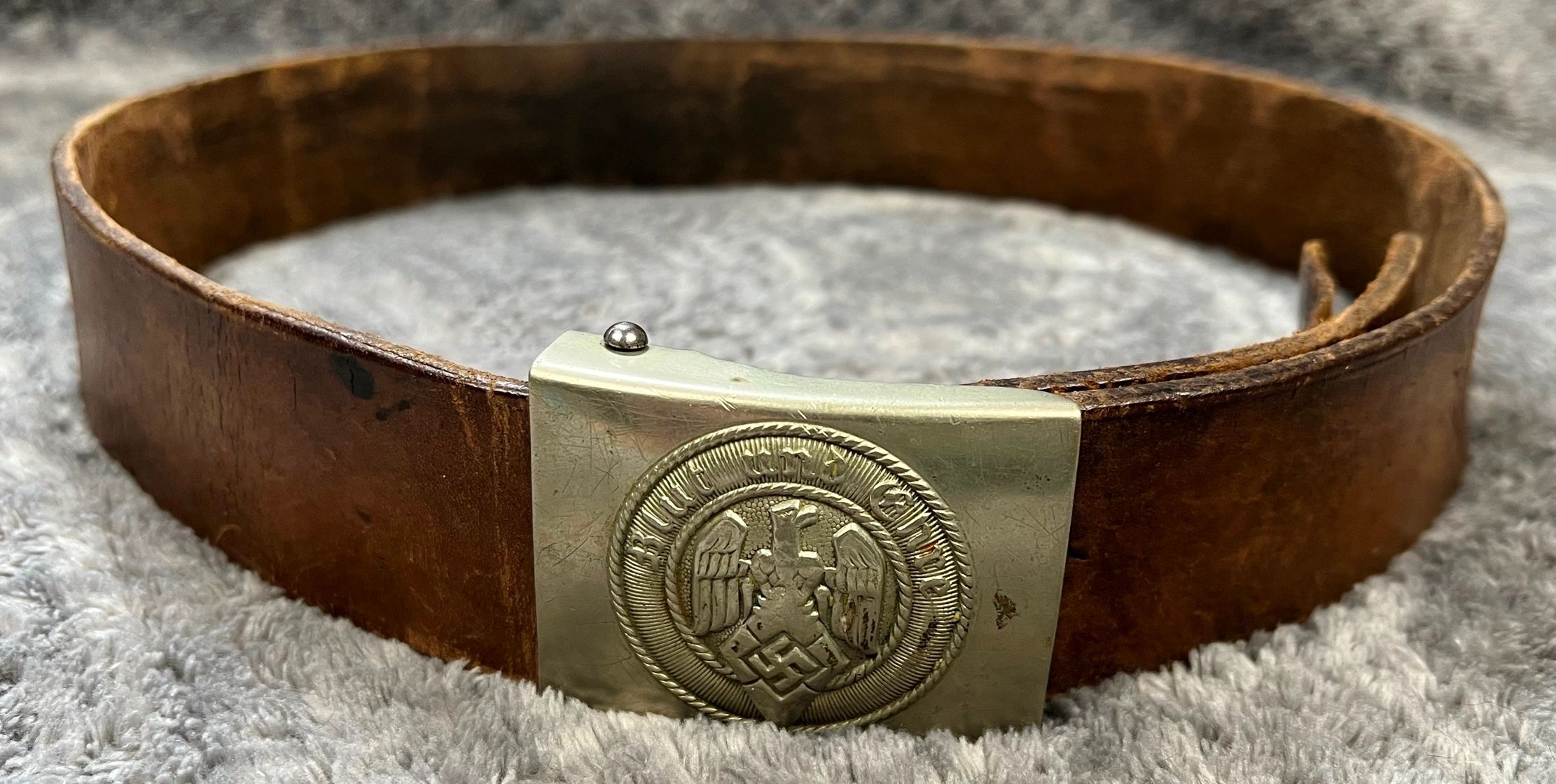 Hitler Youth Belt & Buckle in Nickel