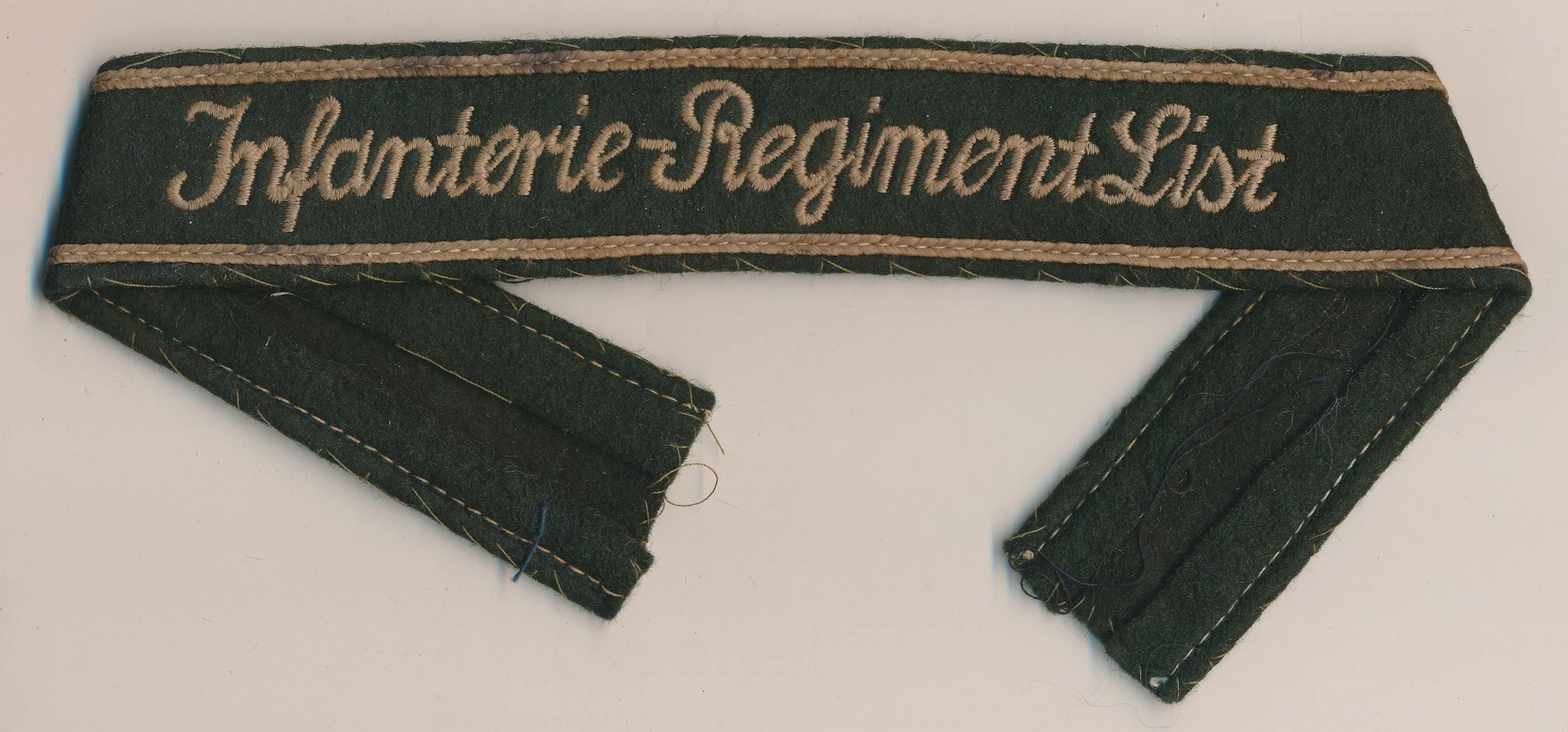 Infanterie Regiment List Cuff Title