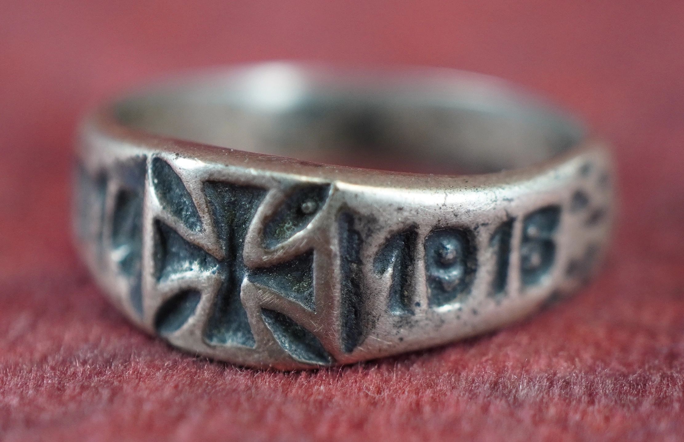 SOLD - Iron Cross Themed Ring