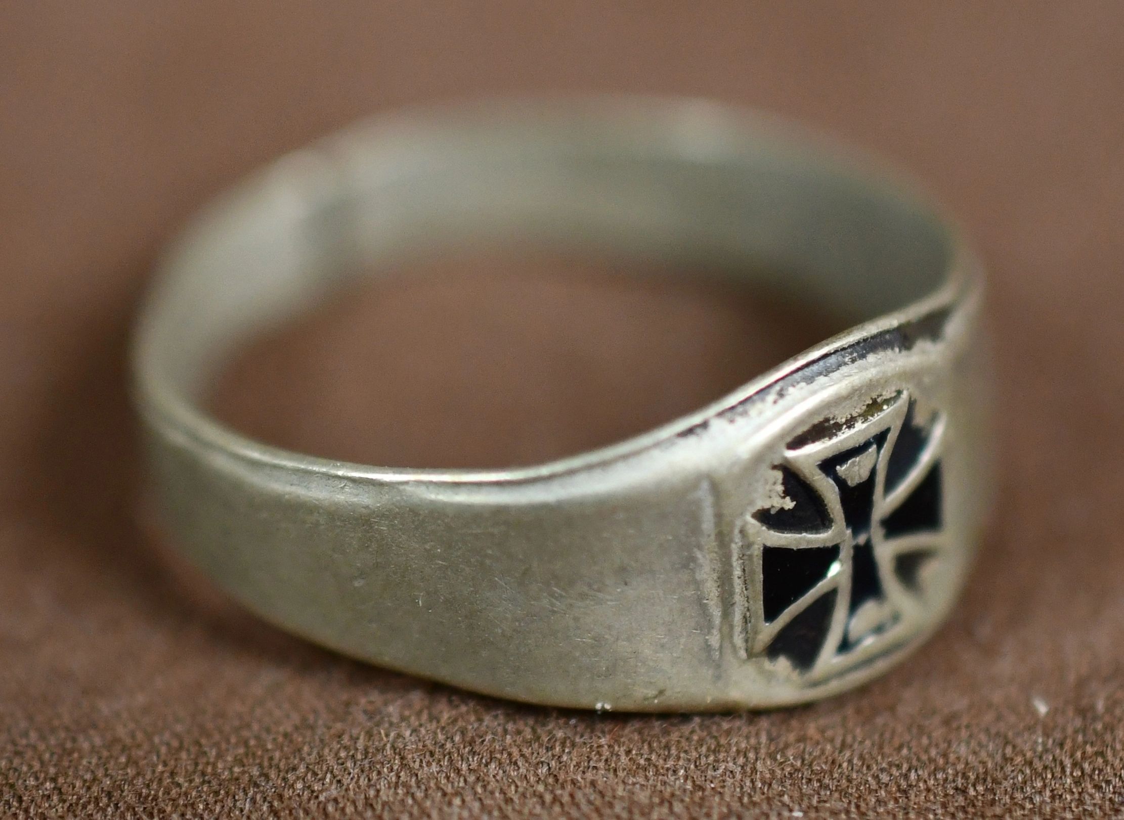 SOLD - Iron Cross Themed Ring