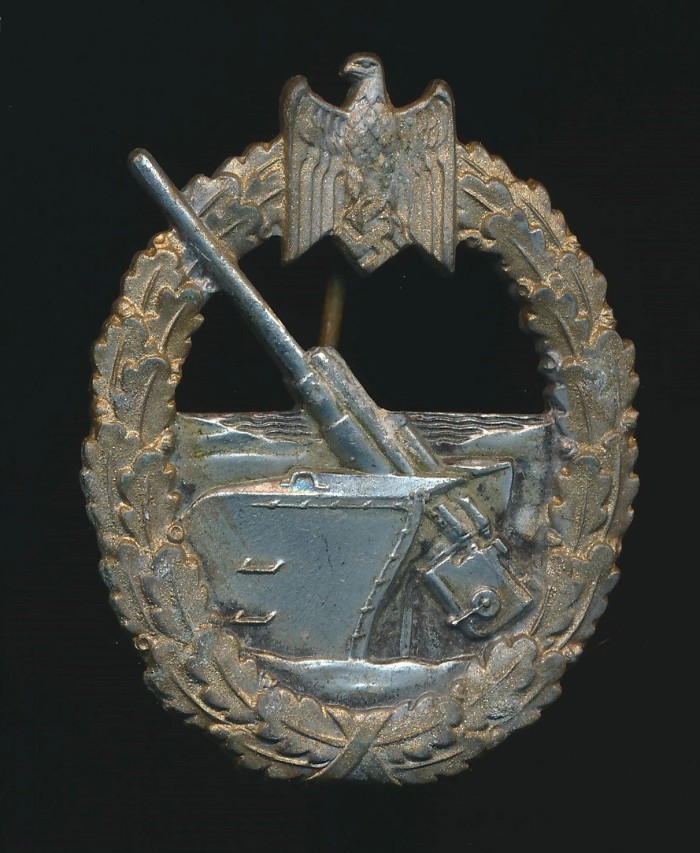 Kriegsmarine Coastal Artillery Badge