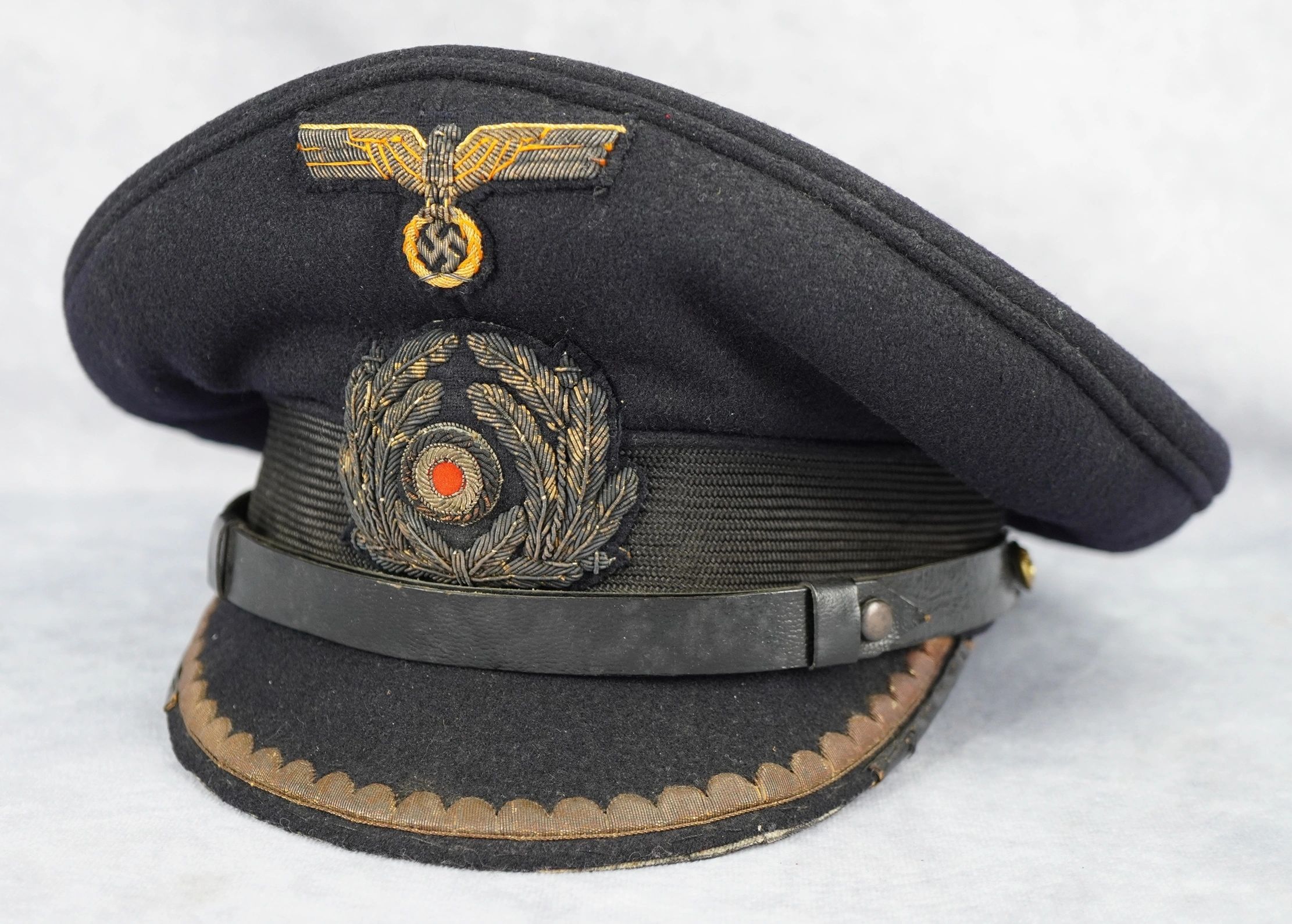 SOLD - Kriegsmarine Junior Officer Visor Cap