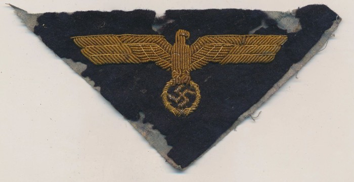 Kriegsmarine Officer Breast Eagle in Bullion