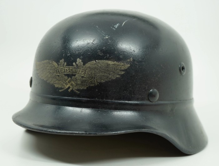 SOLD - M40 Beaded Luftschutz Helmet