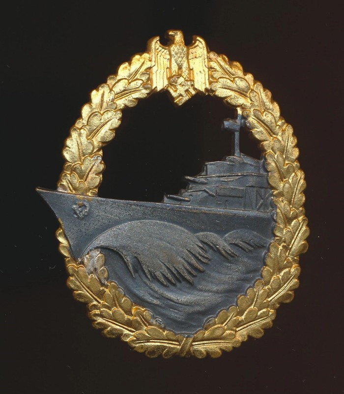 MINT Early Kriegsmarine Destroyer Badge by Schwerin