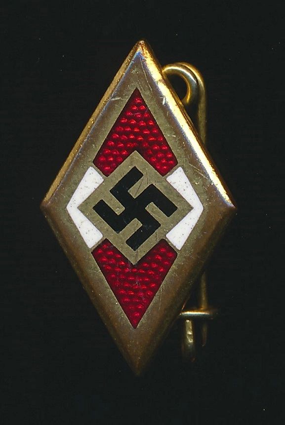 SOLD - Golden Hitler Youth Honor Badge