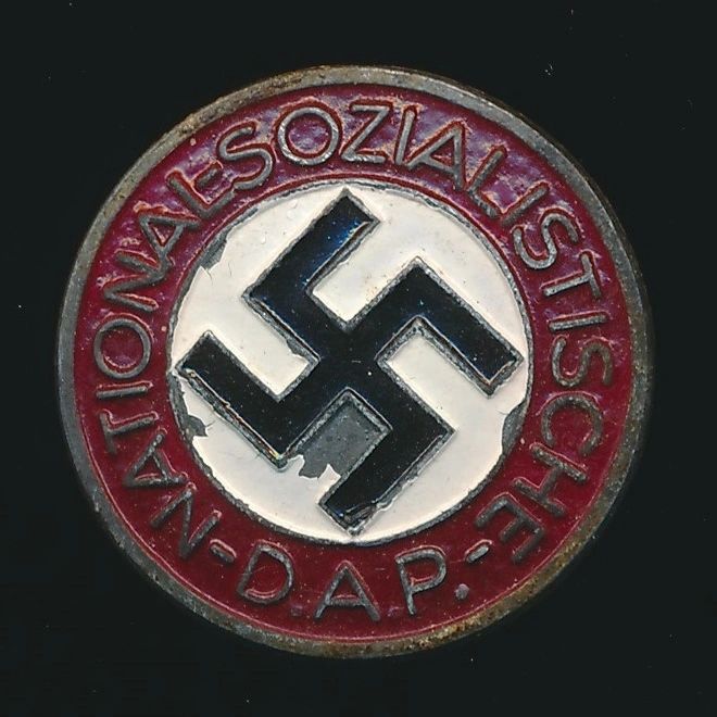 SOLD - Painted NSDAP Membership Pin