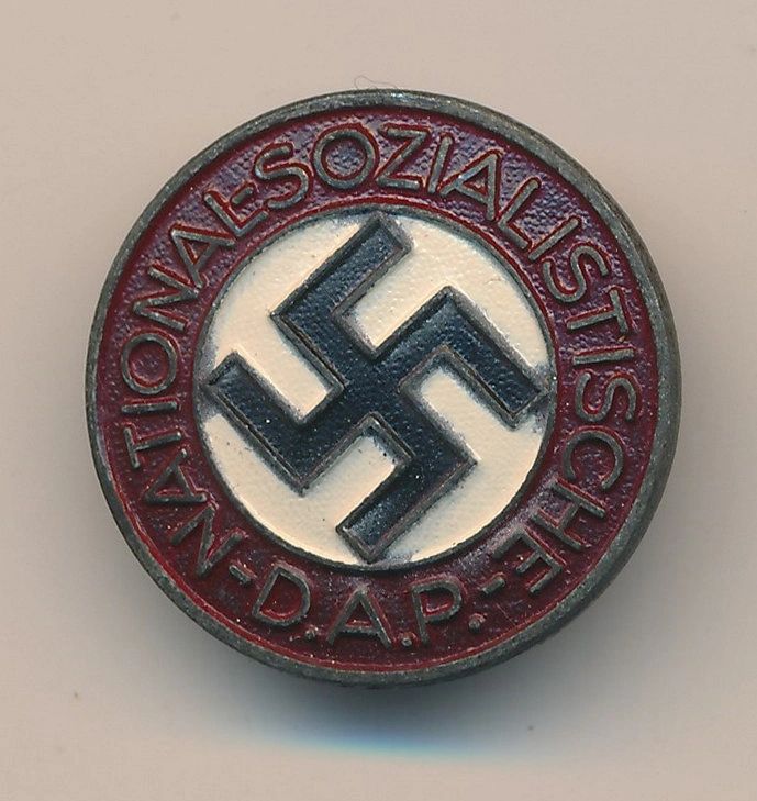 SOLD - Painted NSDAP Membership Pin