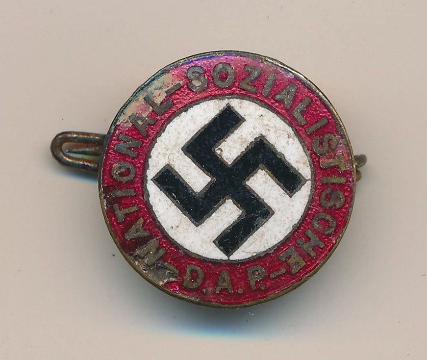 Pre RZM Enamel NSDAP Membership Pin