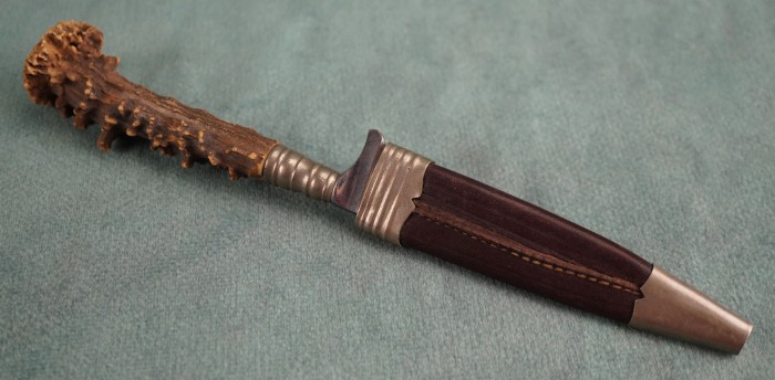 SOLD - 1930's era Hunting Skinning Knife w/ Stag Handle - Image 3