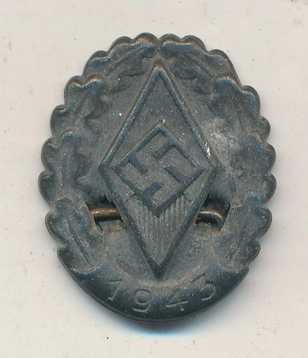 SOLD - 1943 Hitler Youth Donation Tinnie