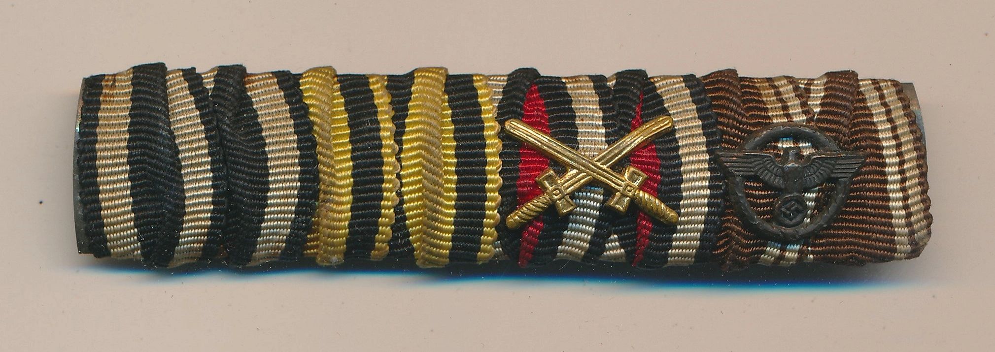 SOLD - 4 Place NSDAP Service Ribbon Bar