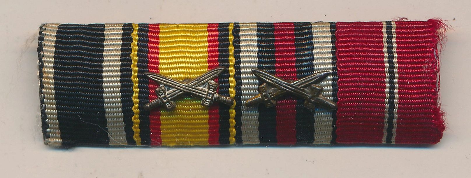 SOLD - 4 Place Wehrmacht Service Ribbon Bar