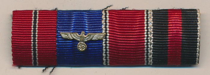 SOLD - 4 Place Wehrmacht Service Ribbon bar