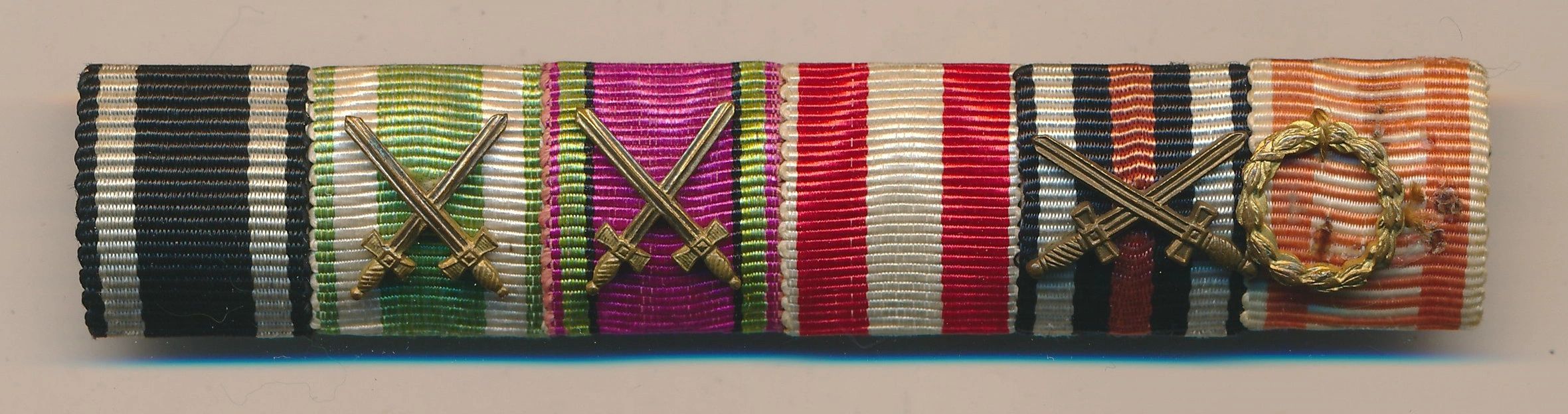 SOLD - 6 Place Imperial era Ribbon Bar