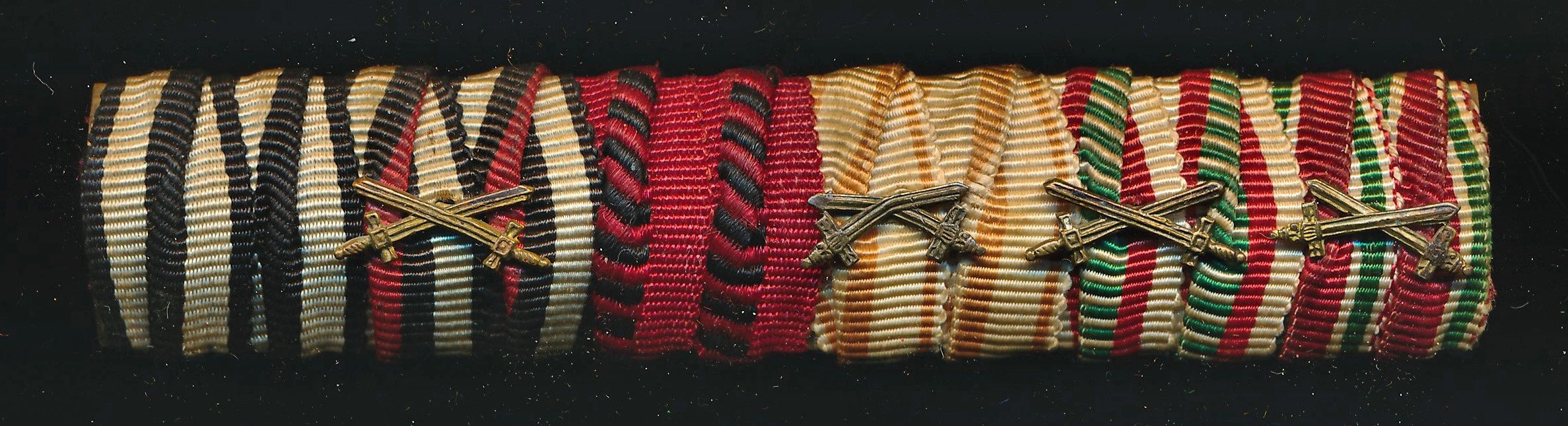 SOLD - 6 Place Imperial era Ribbon Bar