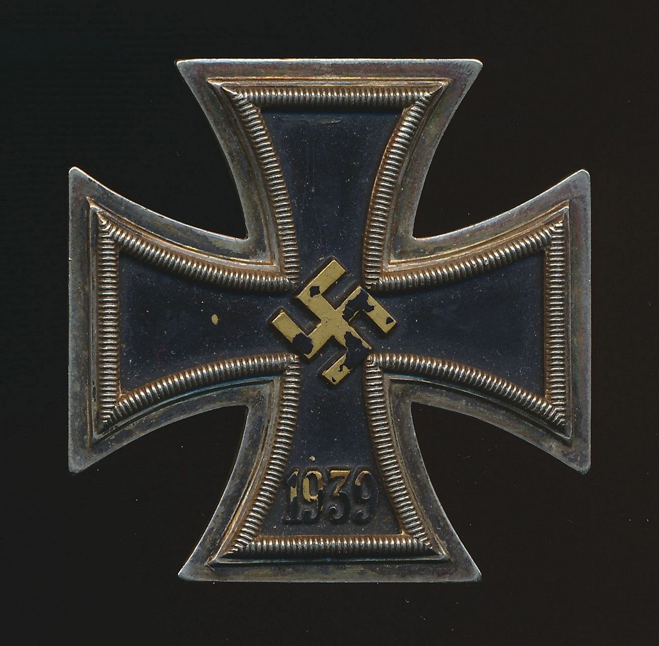 SOLD - BRASS CORE 15 Maker Marked Iron Cross First Class