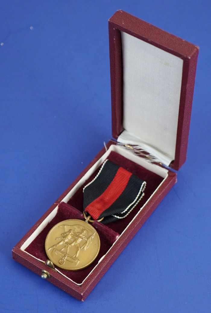 SOLD - Cased Czech Annexation Medal