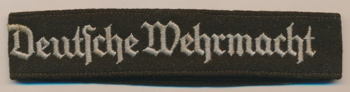 SOLD - Deutsche Wehrmacht Cuff Title