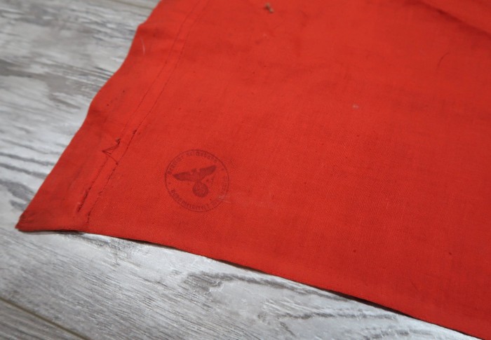 SOLD - Double-Sided NSDAP Banner w/ Property Stamps - Image 5