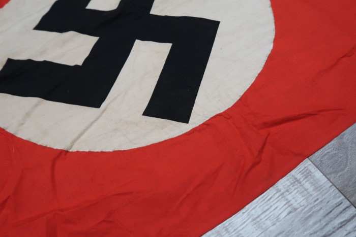 SOLD - Double-Sided NSDAP Banner w/ Property Stamps - Image 6