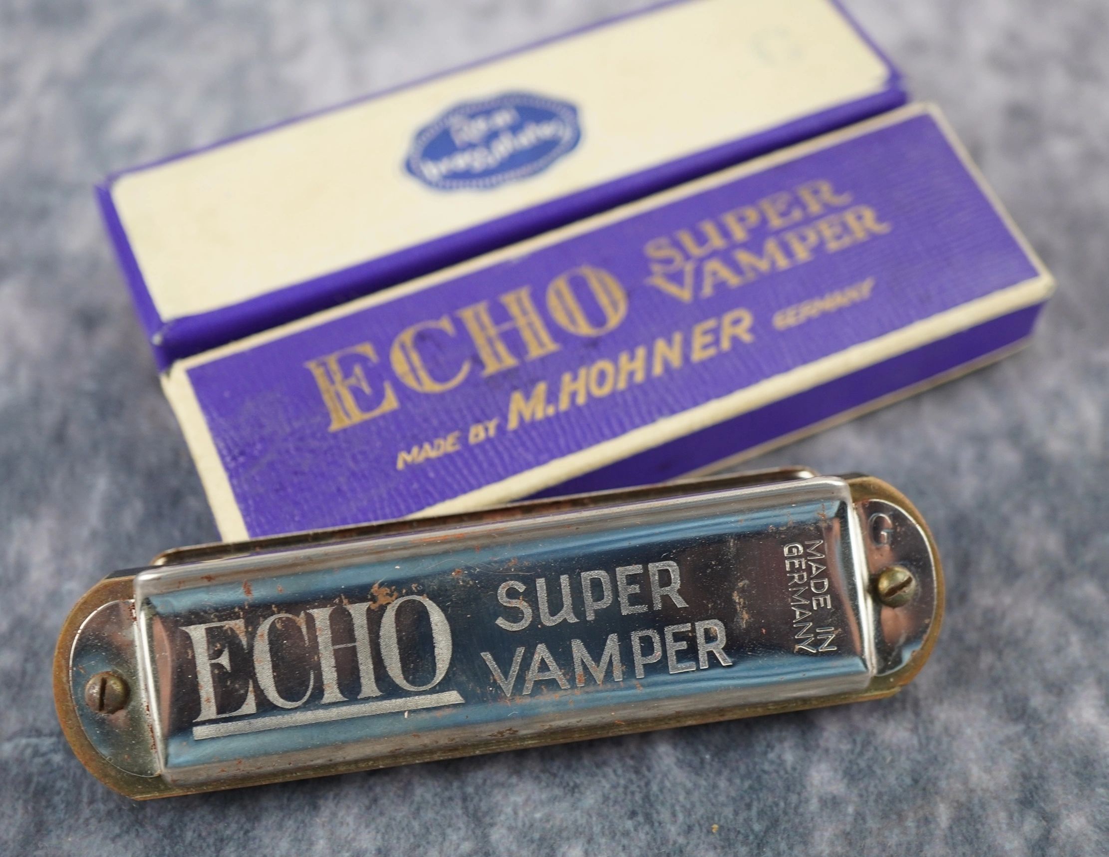 SOLD - German Made Echo Harmonica by Hohner