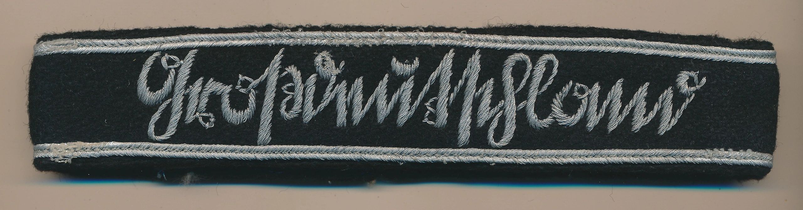 SOLD - Grossdeutschland Officer's Cuff Title in Bullion