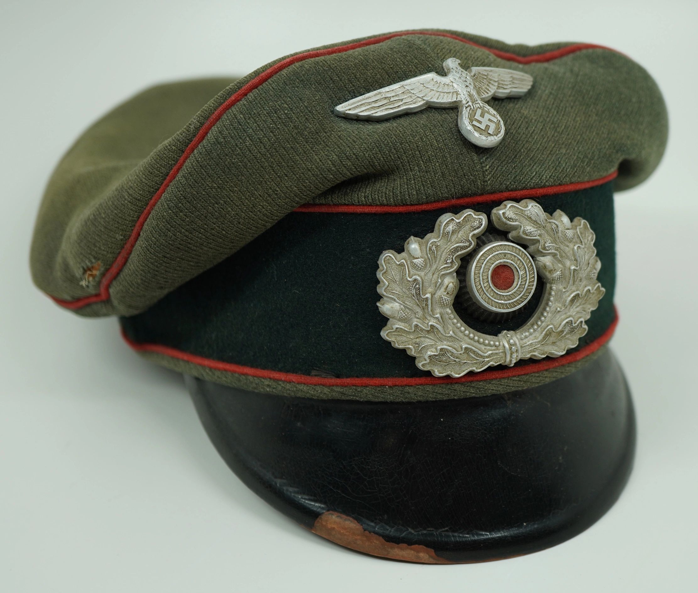 SOLD - Heer Crusher Style Enlisted Ranks Artillery Visor - Image 2