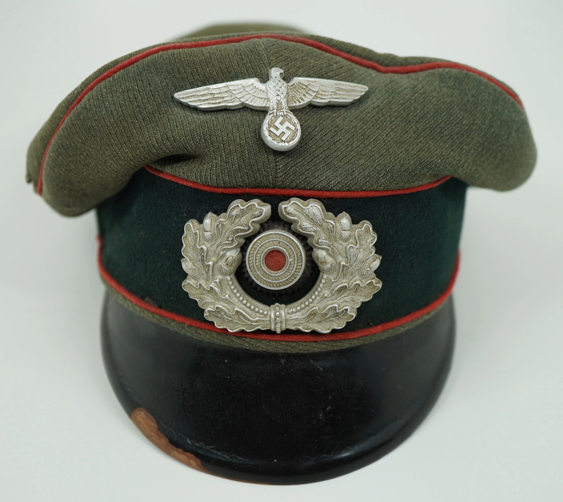 SOLD - Heer Crusher Style Enlisted Ranks Artillery Visor - Image 3