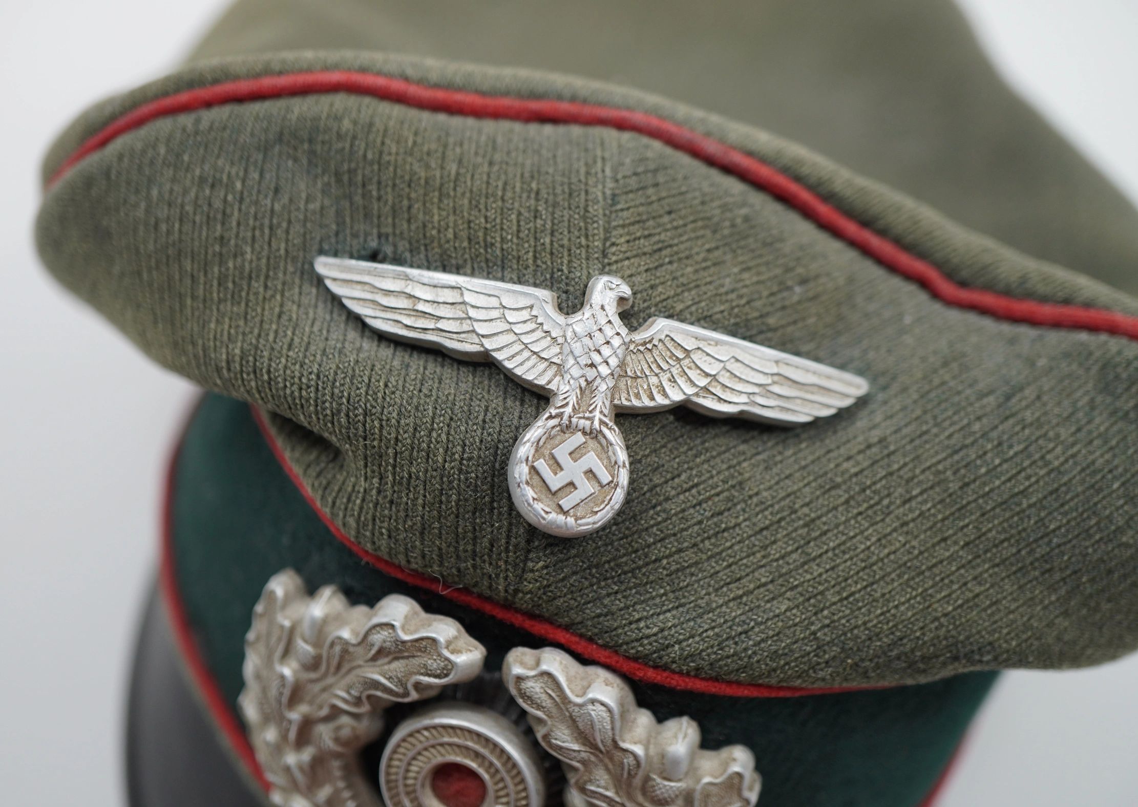 SOLD - Heer Crusher Style Enlisted Ranks Artillery Visor - Image 4