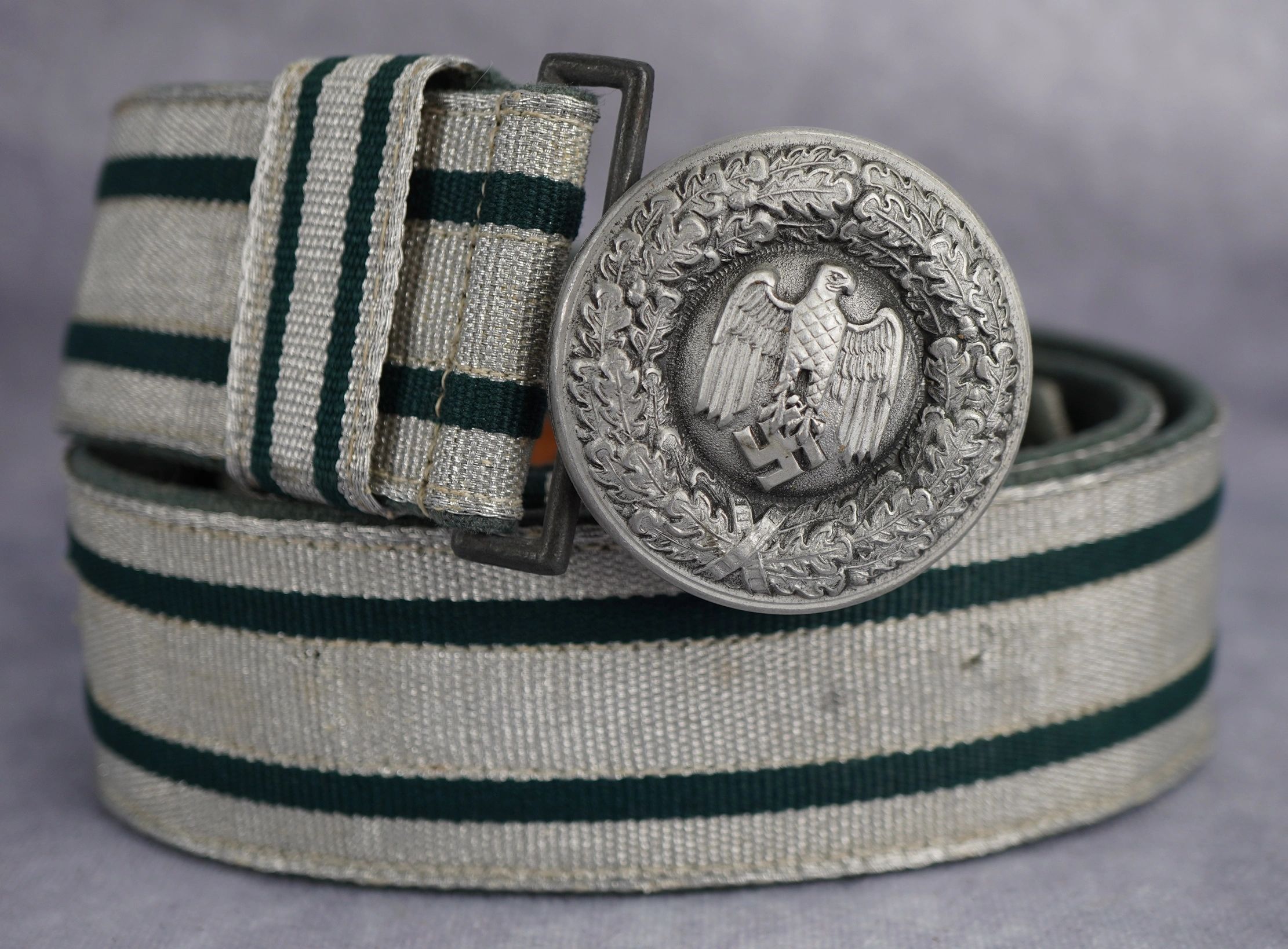 SOLD - Heer Officer Brocade Belt and Buckle