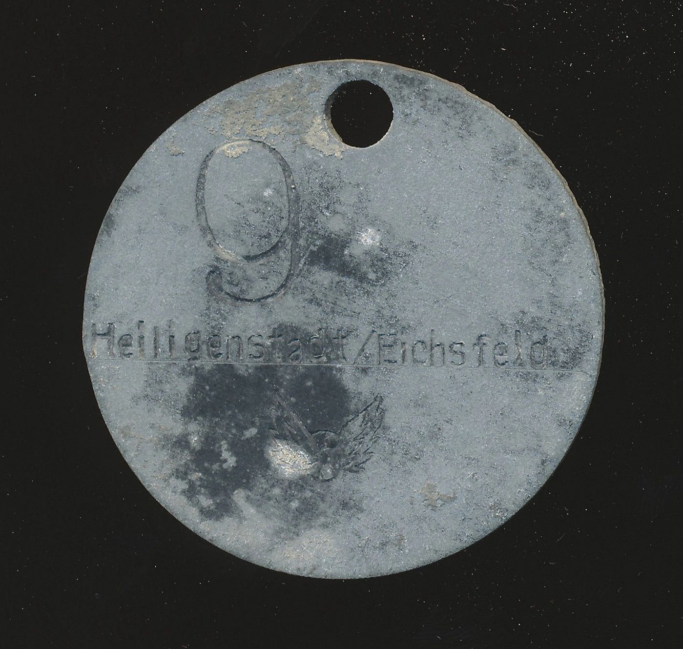 SOLD - Heiligenstadt Eichsfeld Reichsbahn Property Tag Disc