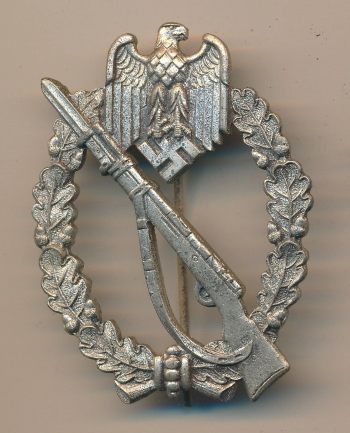 SOLD - Infantry Assault Badge in Silver