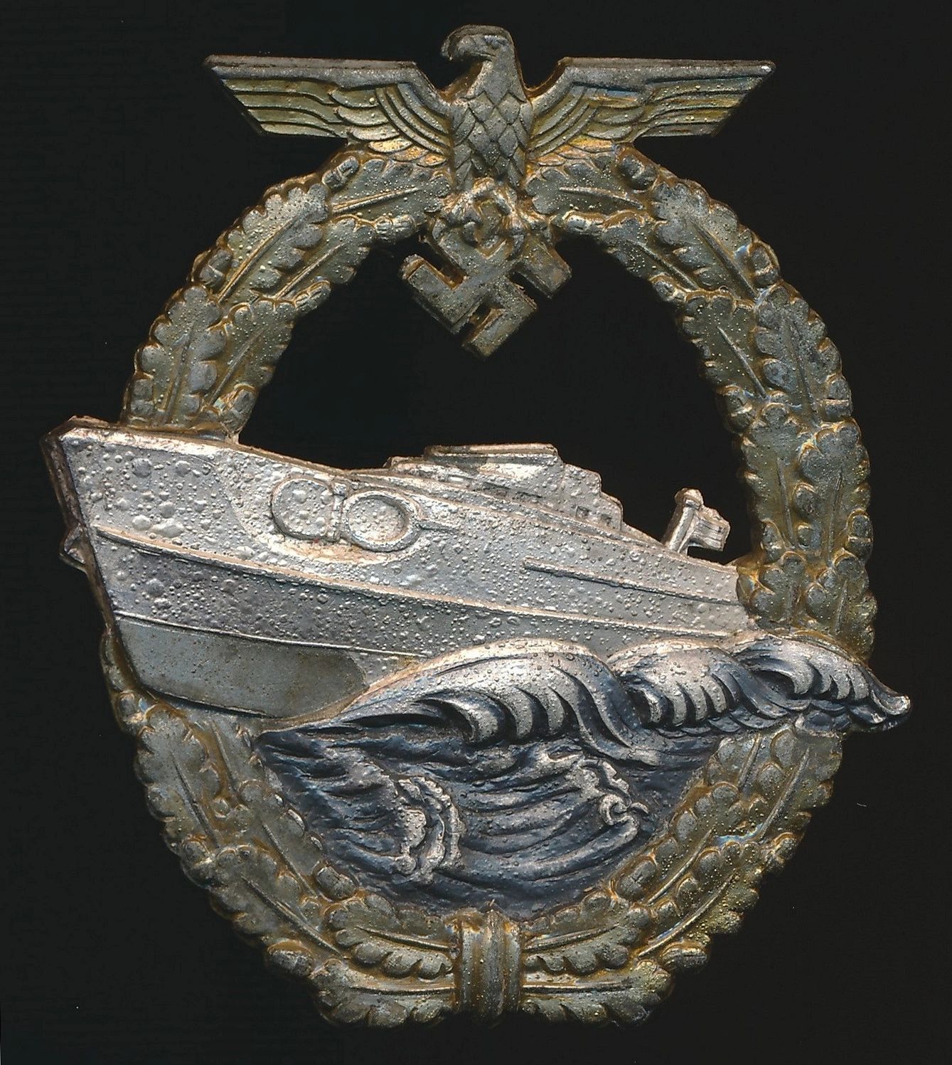 SOLD - Kriegsmarine E-Boat Badge by Schwerin