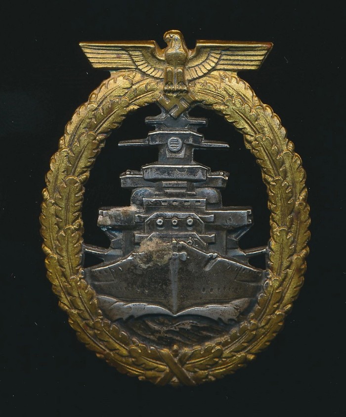 SOLD - Kriegsmarine High Seas Fleet Badge by Schwerin