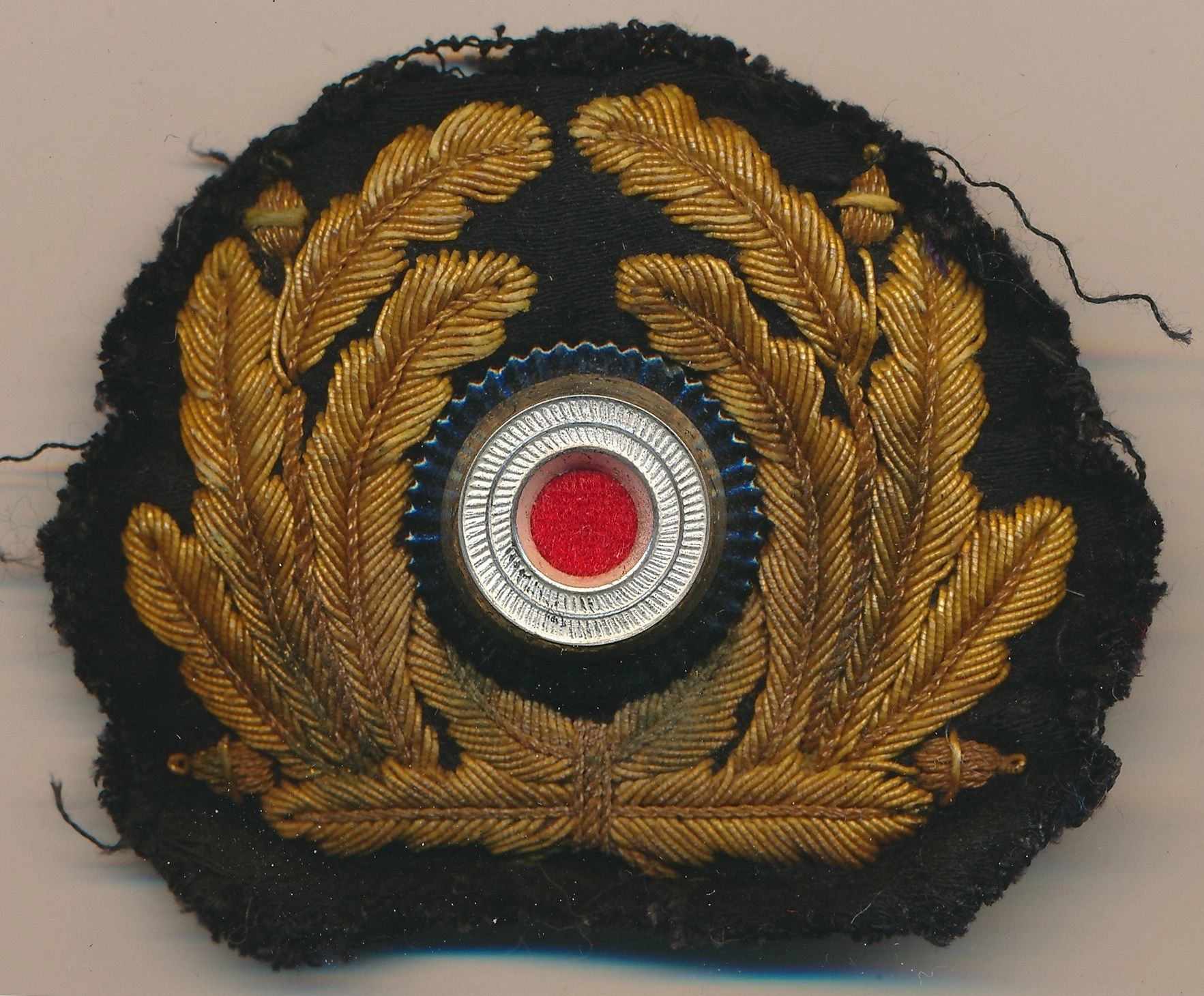 SOLD - Kriegsmarine Visor Cap Wreath in Cellion