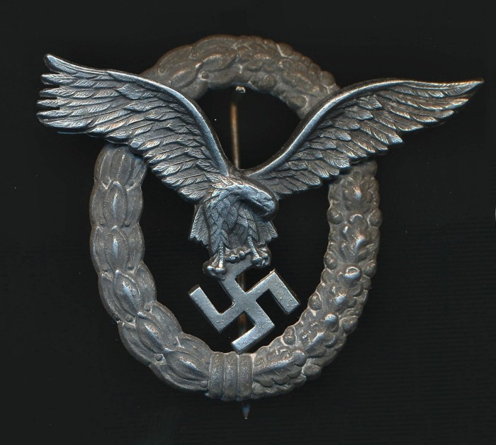 SOLD - Luftwaffe Pilot Badge by FLL