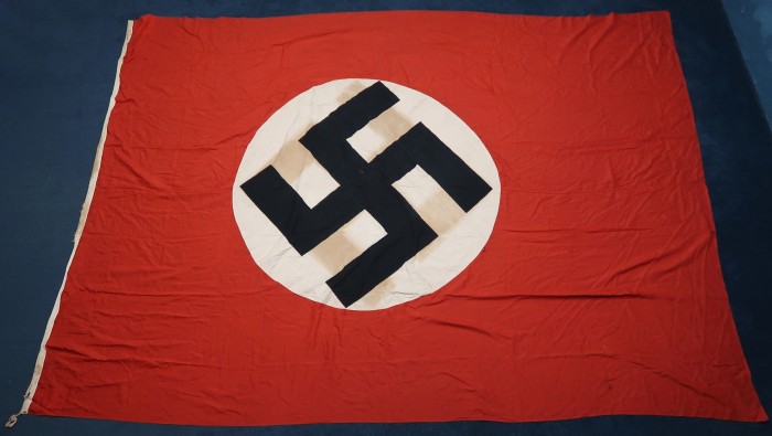 SOLD - MASSIVE Double Sided NSDAP Flag w/ Rope