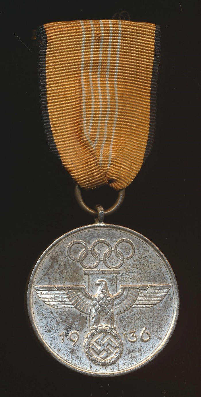 SOLD - Maker Marked 1936 Olympics Service Medal