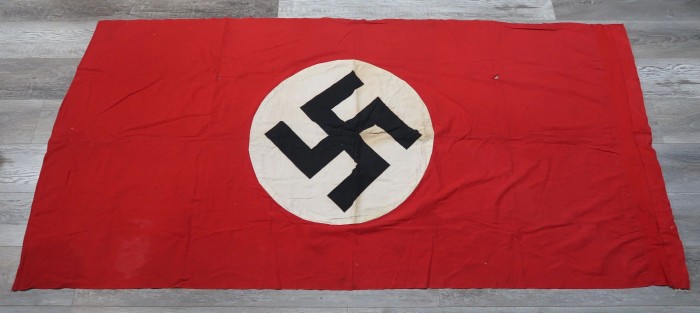 SOLD - Maker Marked Double-Sided NSDAP Banner