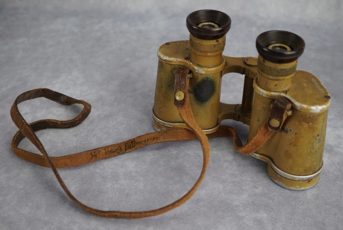 SOLD - NAMED Tropical Wehrmacht 6x30 Binoculars