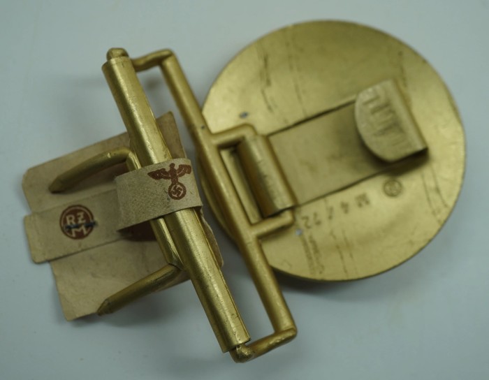 SOLD - NSDAP Political Leader Belt Buckle w/ RZM Tag - Image 2