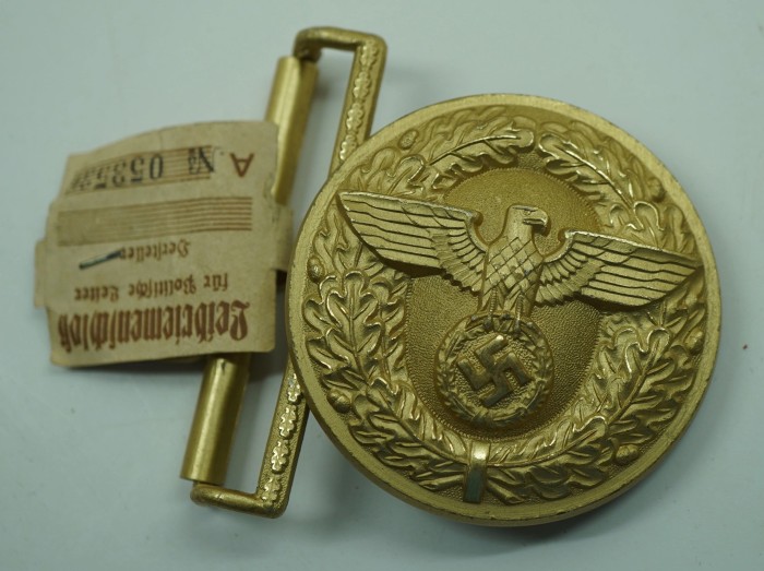 SOLD - NSDAP Political Leader Belt Buckle w/ RZM Tag - Image 3