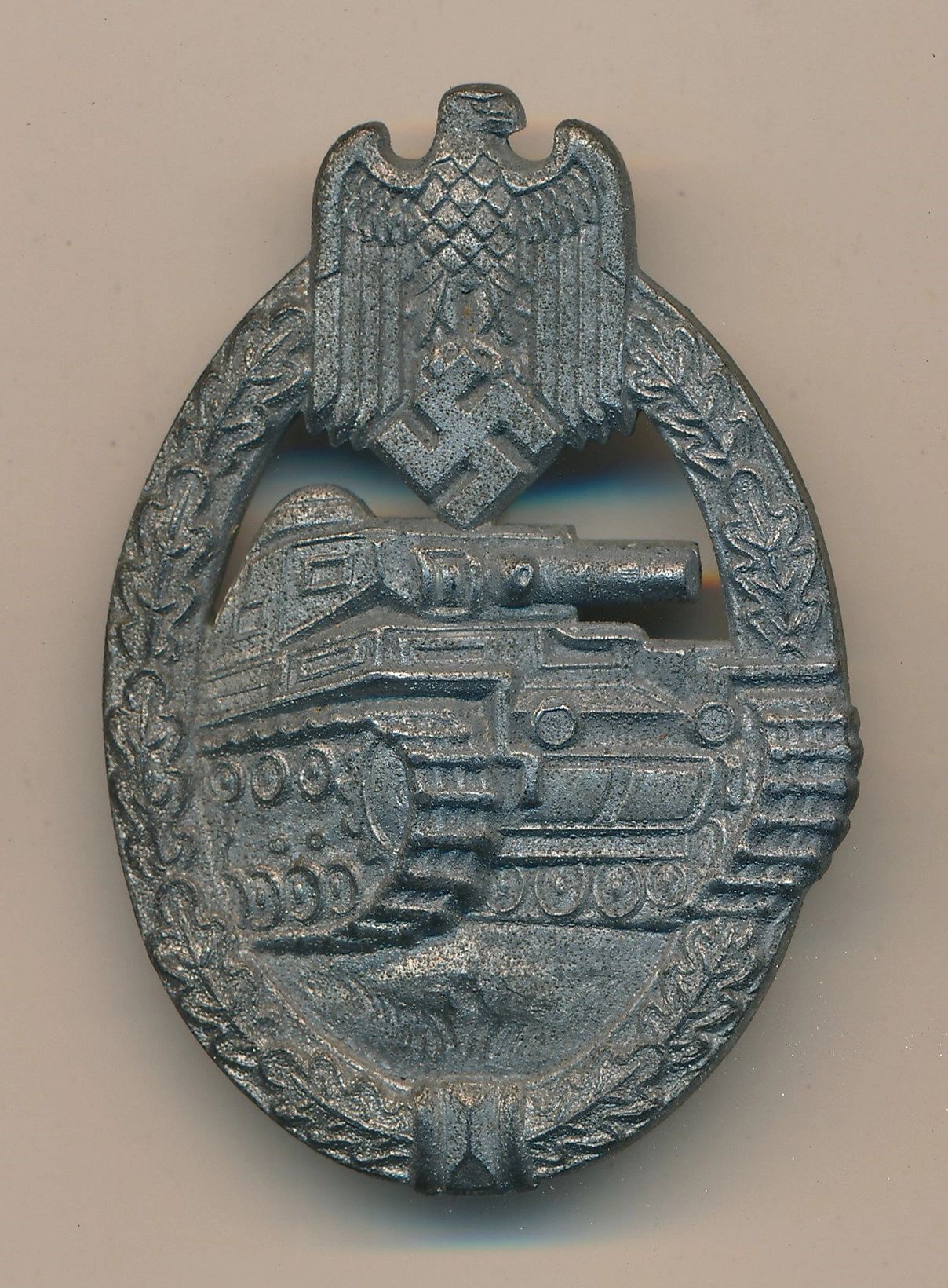 SOLD - Panzer Assault Badge in Silver