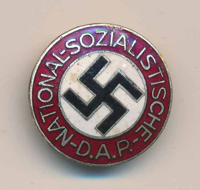 SOLD - Pre RZM Enamel NSDAP Membership Pin
